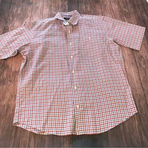 Orvis Wrinkle Free Shortsleeved Plaid Shirt Size L